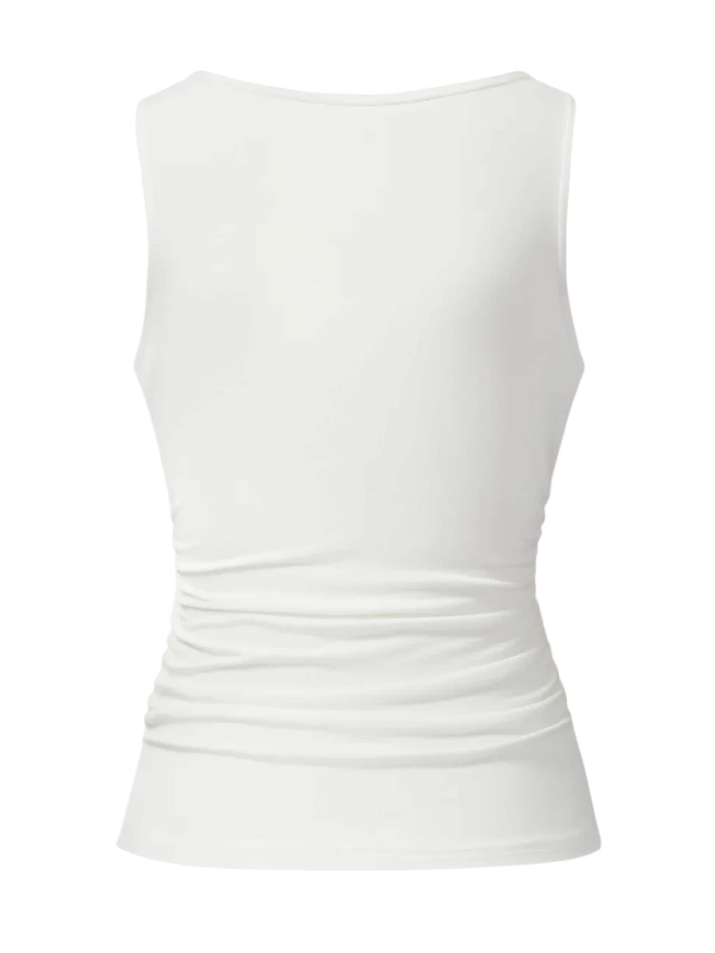 CURARE Yogawear Sports top 'Sporty Elegant Top - Soft White' in White