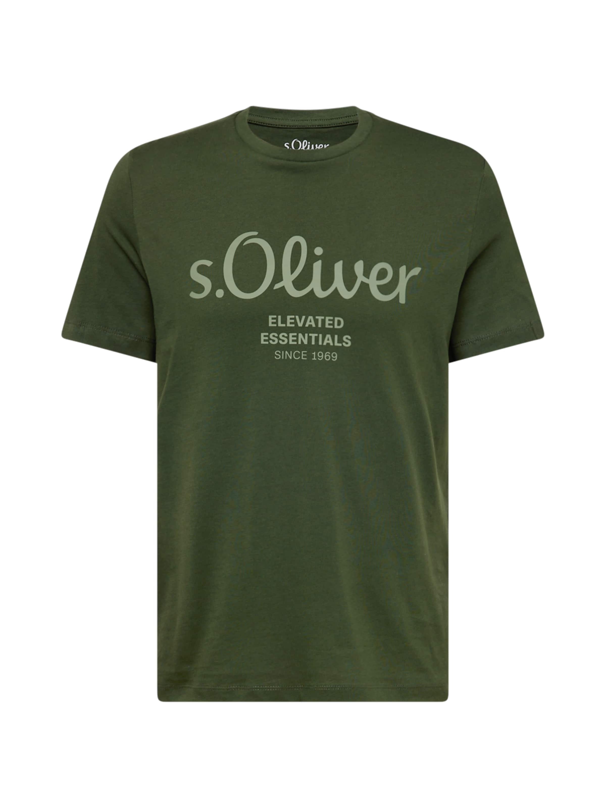 T-Shirt s.Oliver en vert : devant