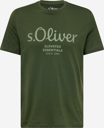 T-Shirt s.Oliver en vert : devant