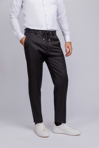 BOSS Regular Pleated Pants 'H-Genius' in Black