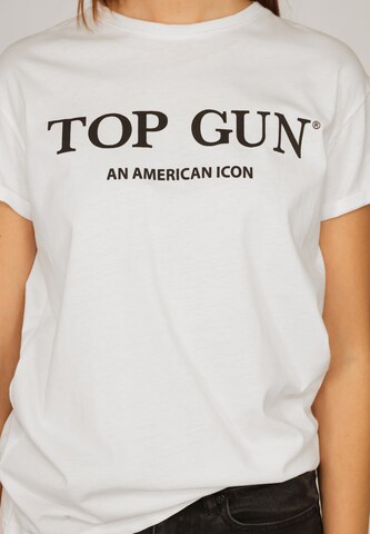 TOP GUN Shirt ' ' in White