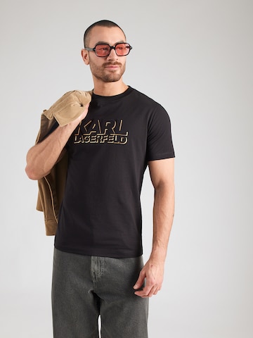 Karl Lagerfeld Koszulka w kolorze czarny: przód