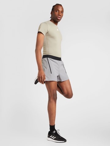 ADIDAS PERFORMANCE Regular Workout Pants 'D4T Pro Series Adistrong' in Grey