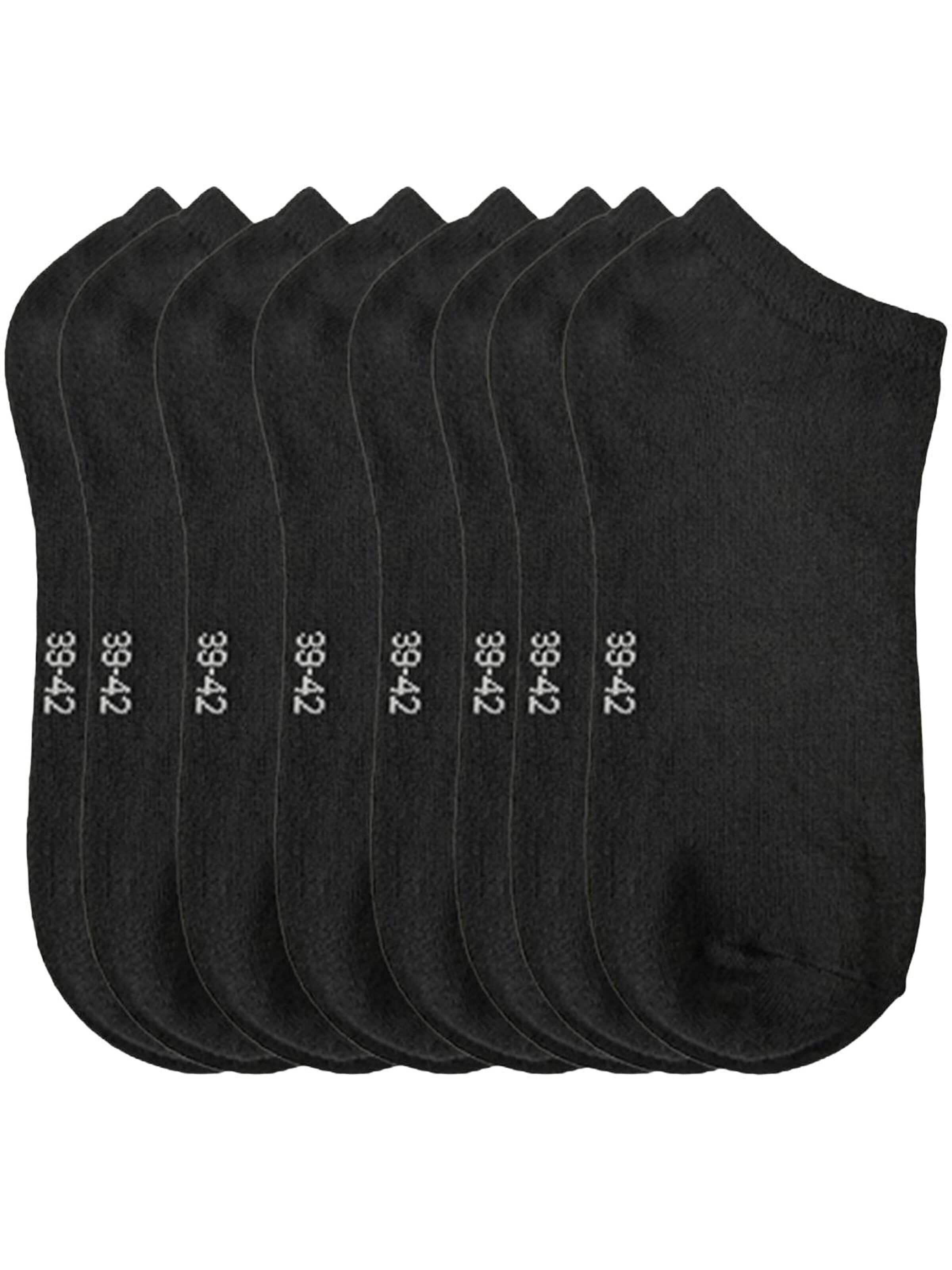 El Sueno Socken 'Sneaker Socken' in Schwarz: Vorderseite
