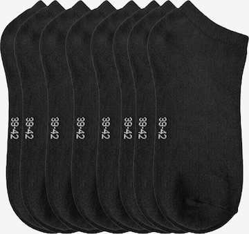 El Sueno Socken 'Sneaker Socken' in Schwarz: Vorderseite