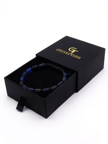 GT Collection - Pulsera 'Flat-Bead' en azul
