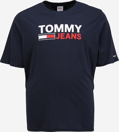 Tommy Jeans Plus Majica u mornarsko plava / jarko crvena / bijela, Pregled proizvoda