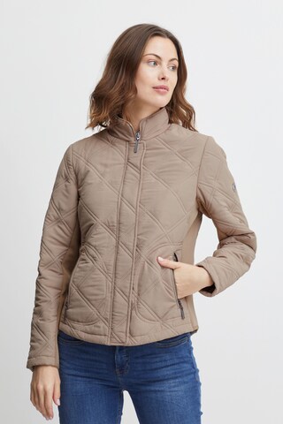 Fransa Between-Season Jacket 'Fay' in Beige: front