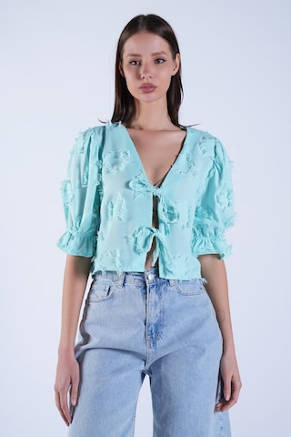 Trend Alaçatı StiliBluza - zelena boja: prednji dio