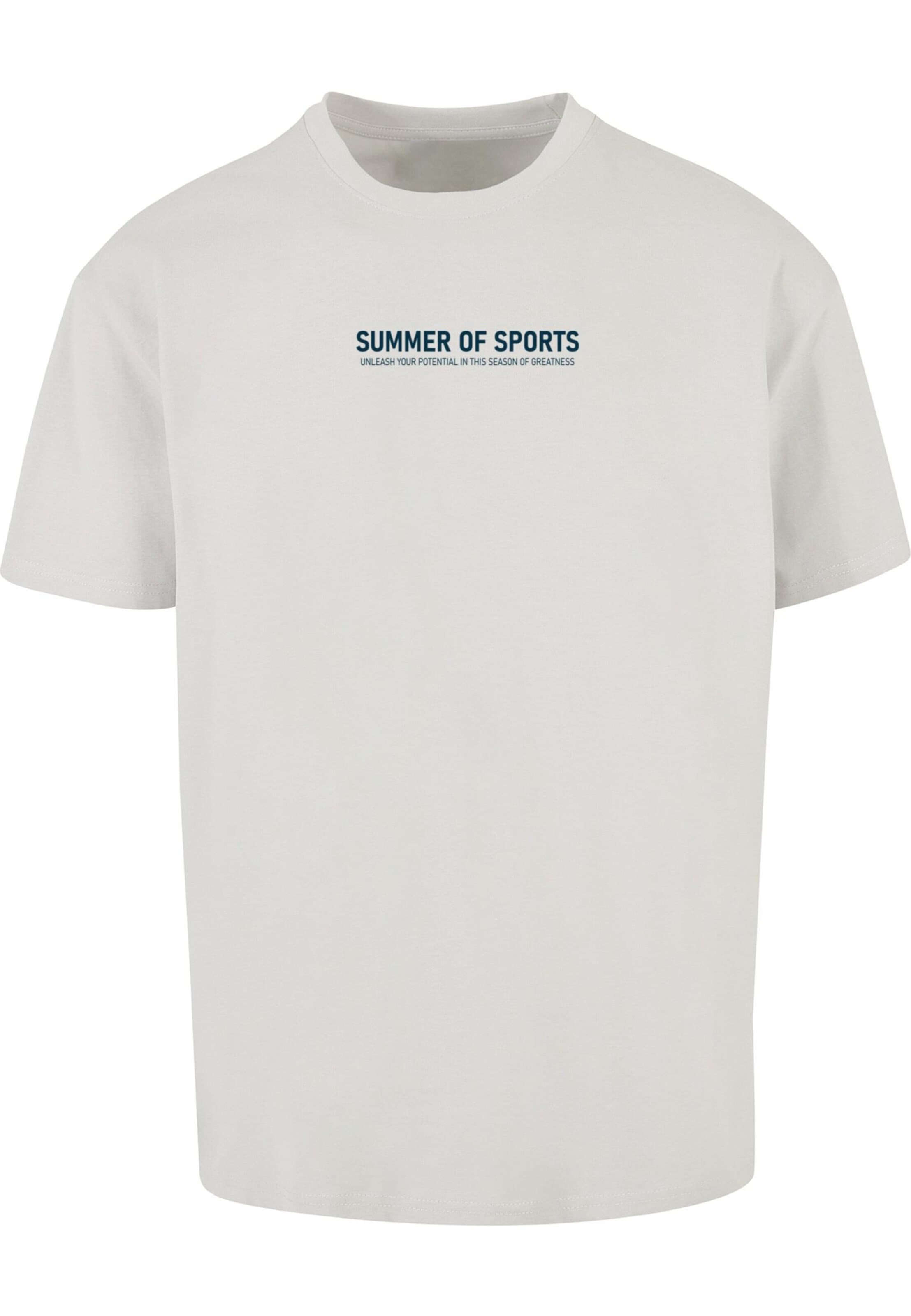 Merchcode Koszulka 'Summer Of Sports' w rozmiarze XXXL w kolorze granatowy / żółty / jasnoszary / melonowym, Podgląd produktu