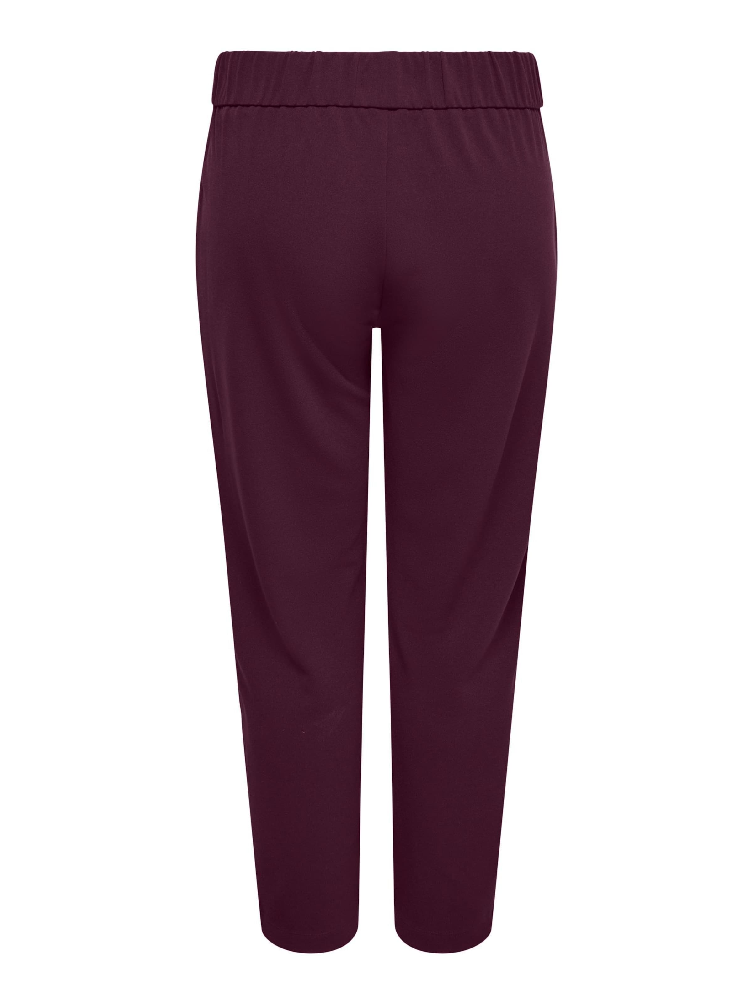 ONLY Carmakoma Regular Trousers 'STILLA' in Red