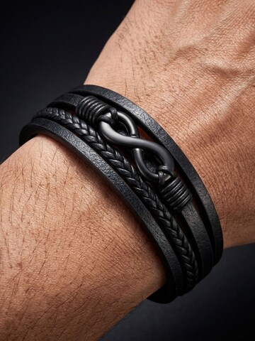 UNIQAL Armband 'NICE' in Zwart