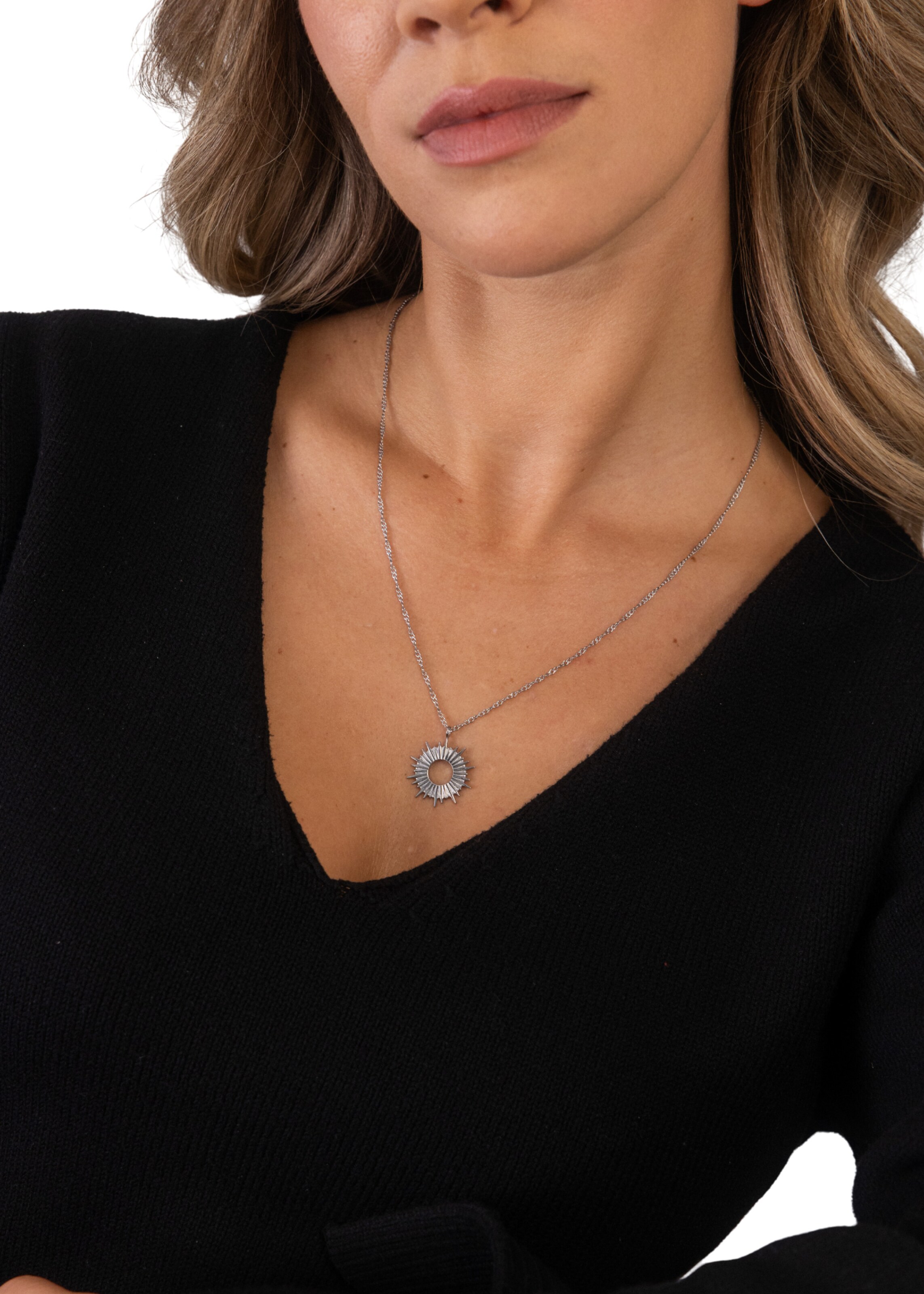 PURELEI Necklace 'Soleil' in Silver: front