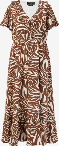 faina Dress in Brown: front