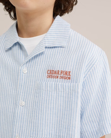 WE Fashion Regular Fit Skjorte i blå