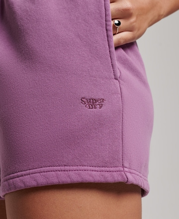 Superdry Regular Pants in Purple