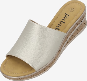 Palado Pantolette 'Palado Niserios' in Gold: Vorderseite