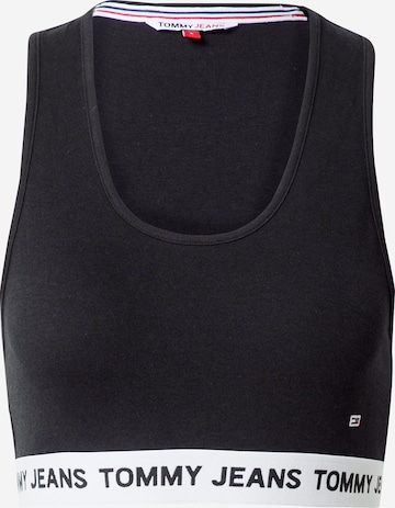 Tommy Jeans Top in Black: front