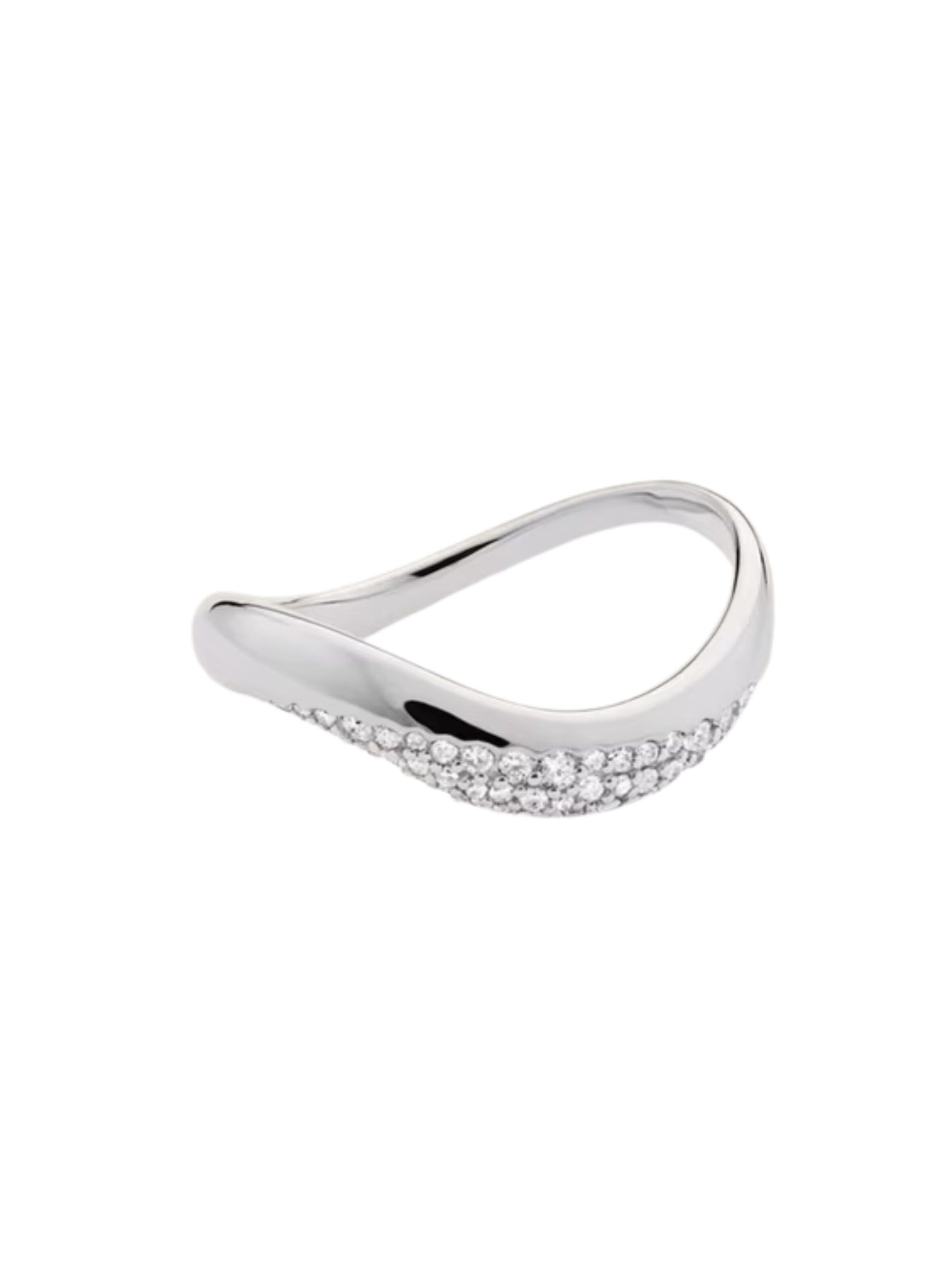 ROUGEMONT Jewellery Ring 'Exquisiter Damen Ring im Wellen Design 925 Sterling Silber'‌‌‌‌‌‌‌ in Silber: Vorderseite