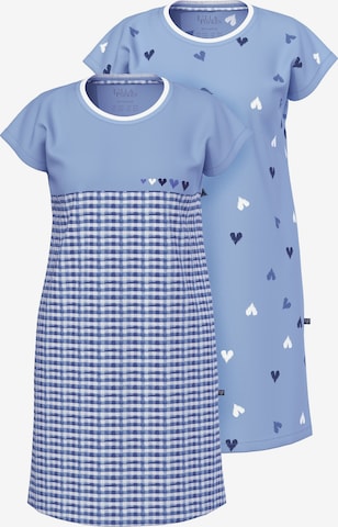 Chemise de nuit Ulla Popken en bleu : devant