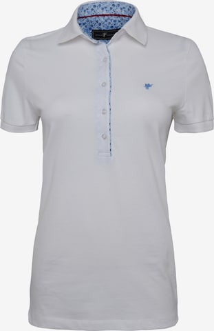 DENIM CULTURE - Camisa 'Sappho' em branco: frente