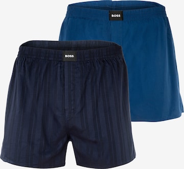 BOSS - Calzoncillo boxer en azul: frente