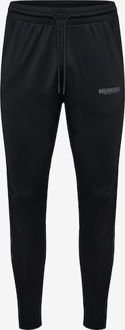 Hummel Regular Workout Pants in Black: front