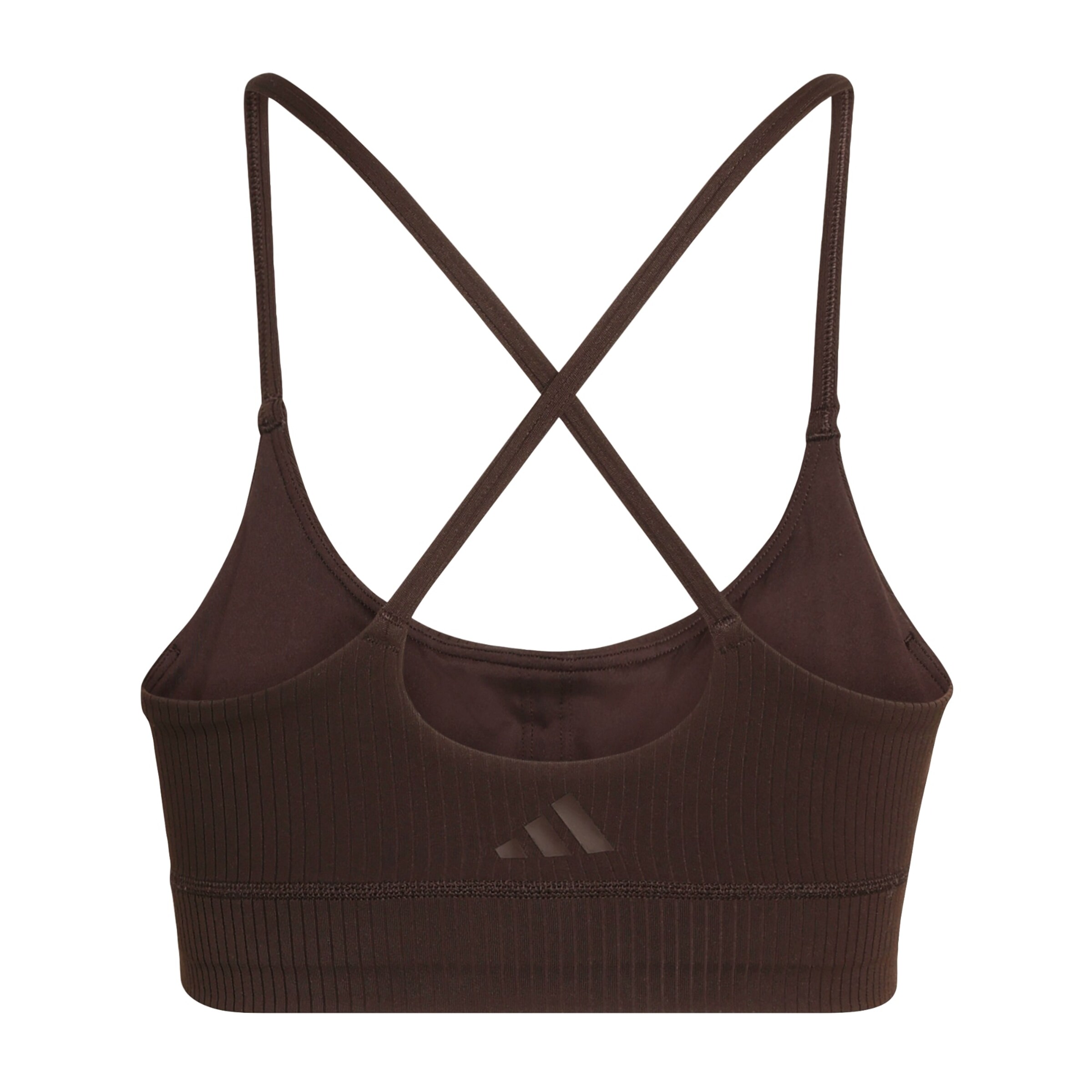 ADIDAS PERFORMANCE Bustier Sport bh 'All Me' in Bruin: voorkant