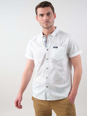 Deeluxe Regular fit Shirt ' ETHNIC ' in Wit