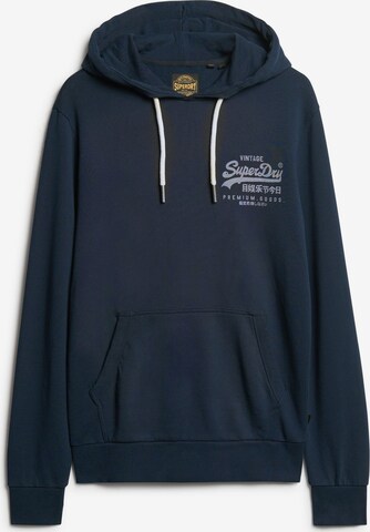 Sweat-shirt Superdry en bleu : devant