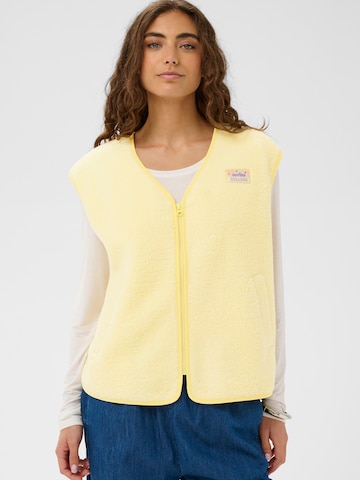 Gilet 'CUCatina' CULTURE en jaune : devant