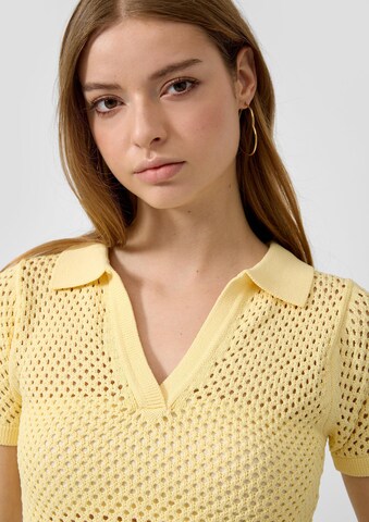 Pull-over QS en jaune