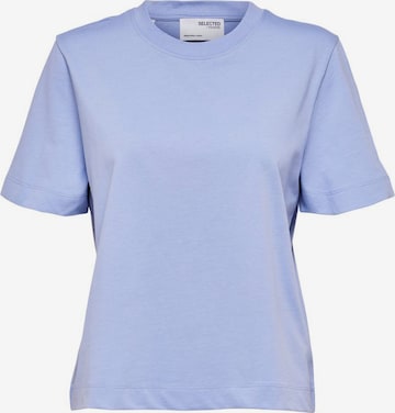 T-shirt SELECTED FEMME en bleu : devant