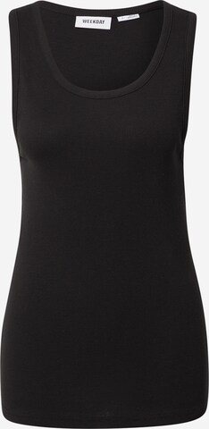 WEEKDAY Top in Schwarz: predná strana