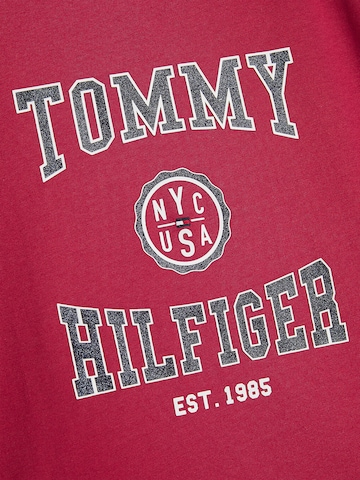 rožinė TOMMY HILFIGER Marškinėliai 'Varsity'