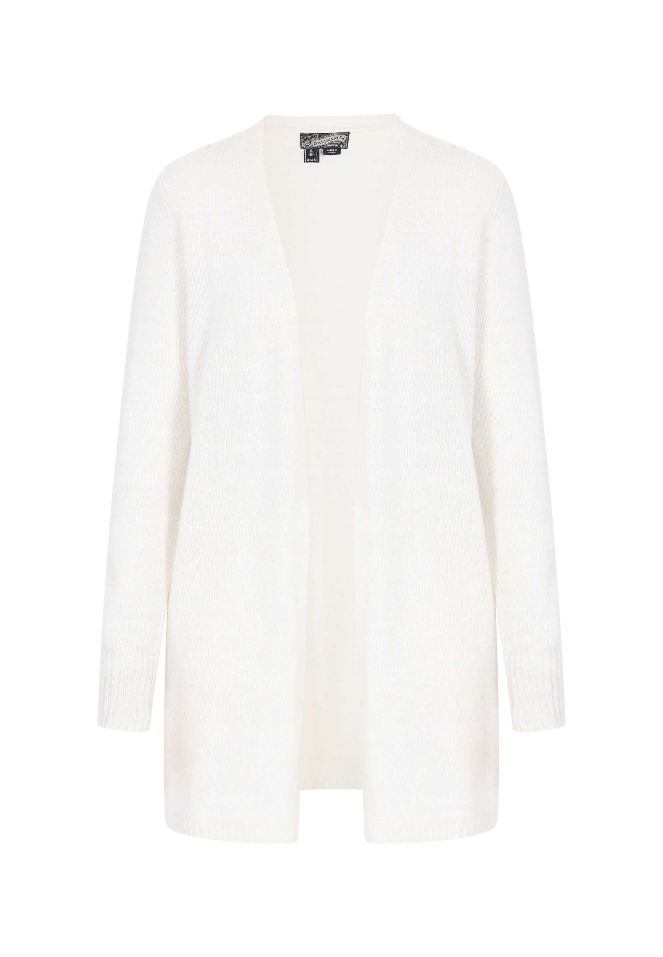 Cardigan DreiMaster Vintage en blanc : devant
