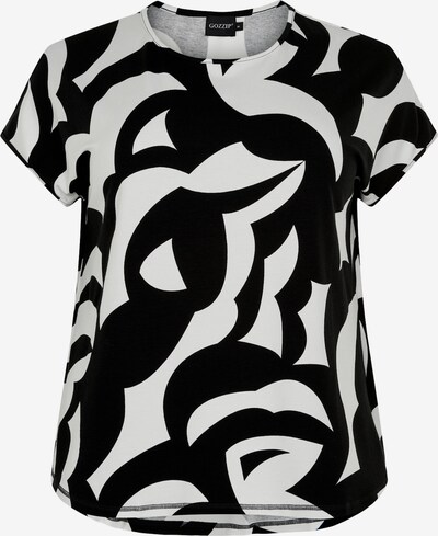GOZZIP Shirt in schwarz / weiß, Produktansicht