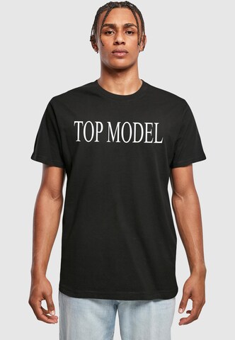 Maglietta 'Top Model' di Mister Tee in nero: frontale