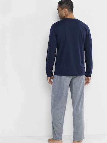 Pyjama long bonprix en bleu