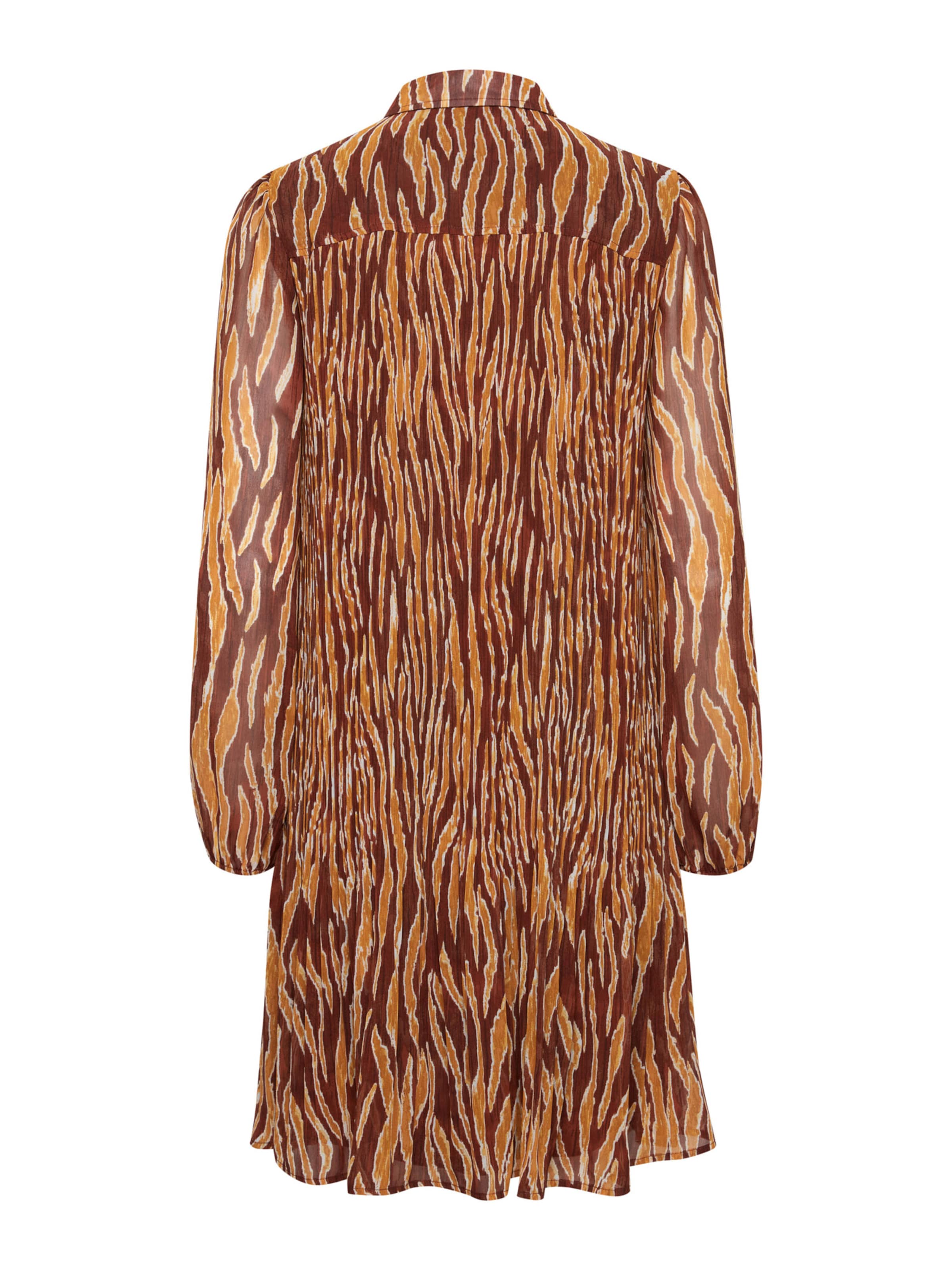 ICHI Kleid 'ILLY' in Braun