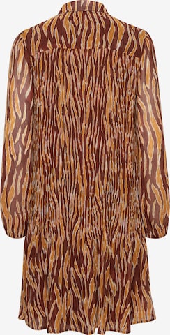 ICHI - Vestido camisero 'ILLY' en marrón