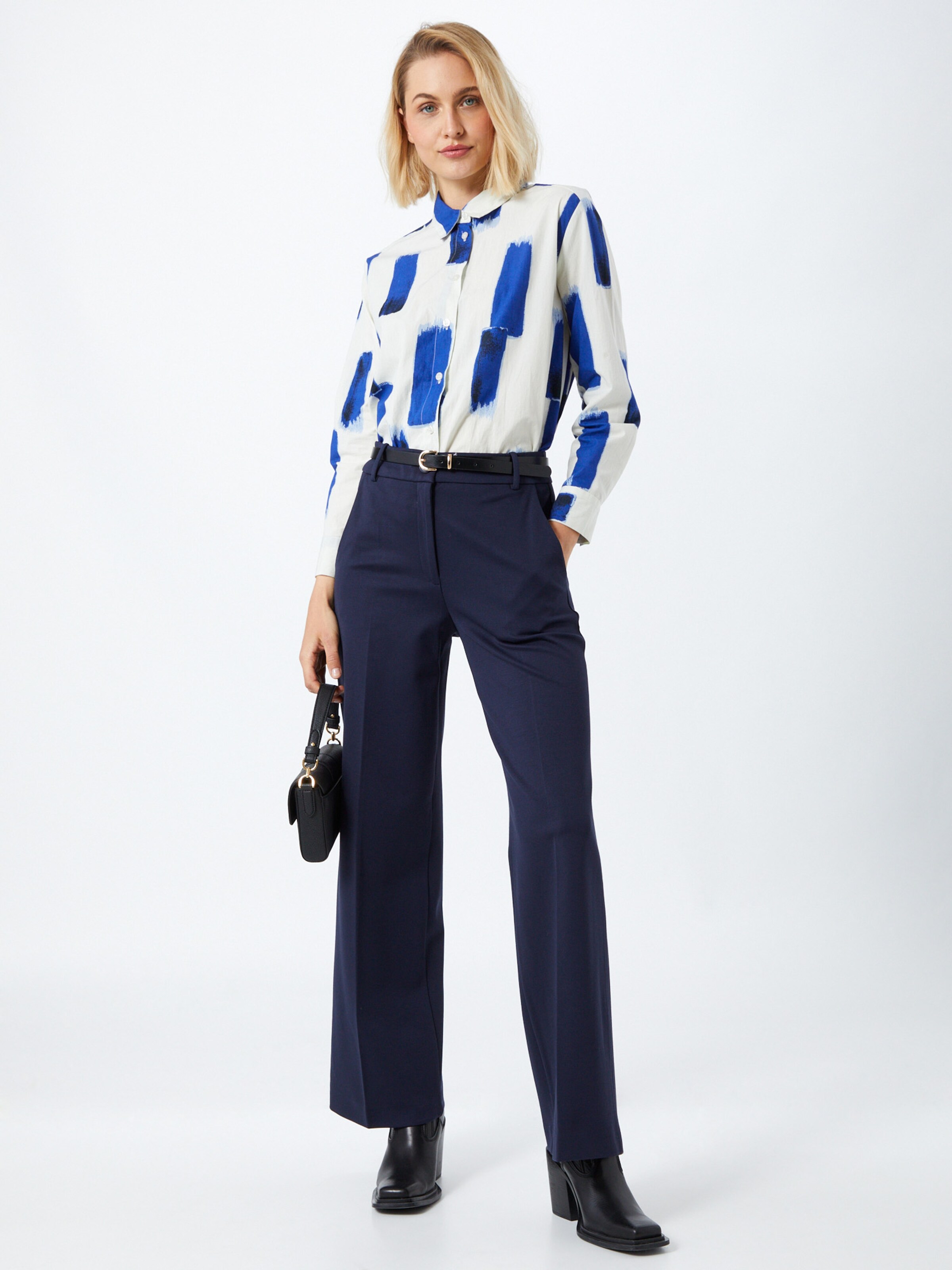 Vêtements Pantalon à plis Esprit Collection en Bleu Marine 