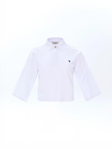 T-shirt 'Isabeau' NOWIHT en blanc : devant