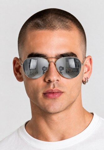 Gianni Kavanagh Sonnenbrille 'Cyrel' in Silber: Vorderseite