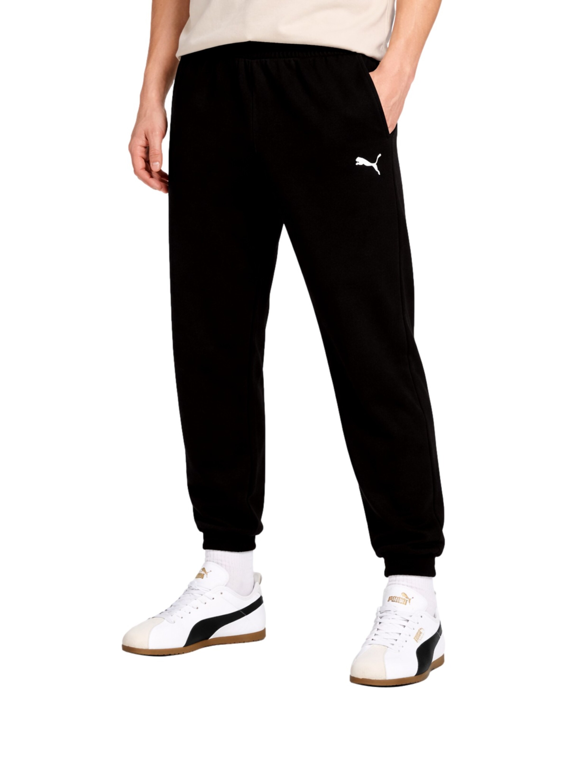 PUMA Tapered Hose 'ESS ELEVATED' in Schwarz: Vorderseite