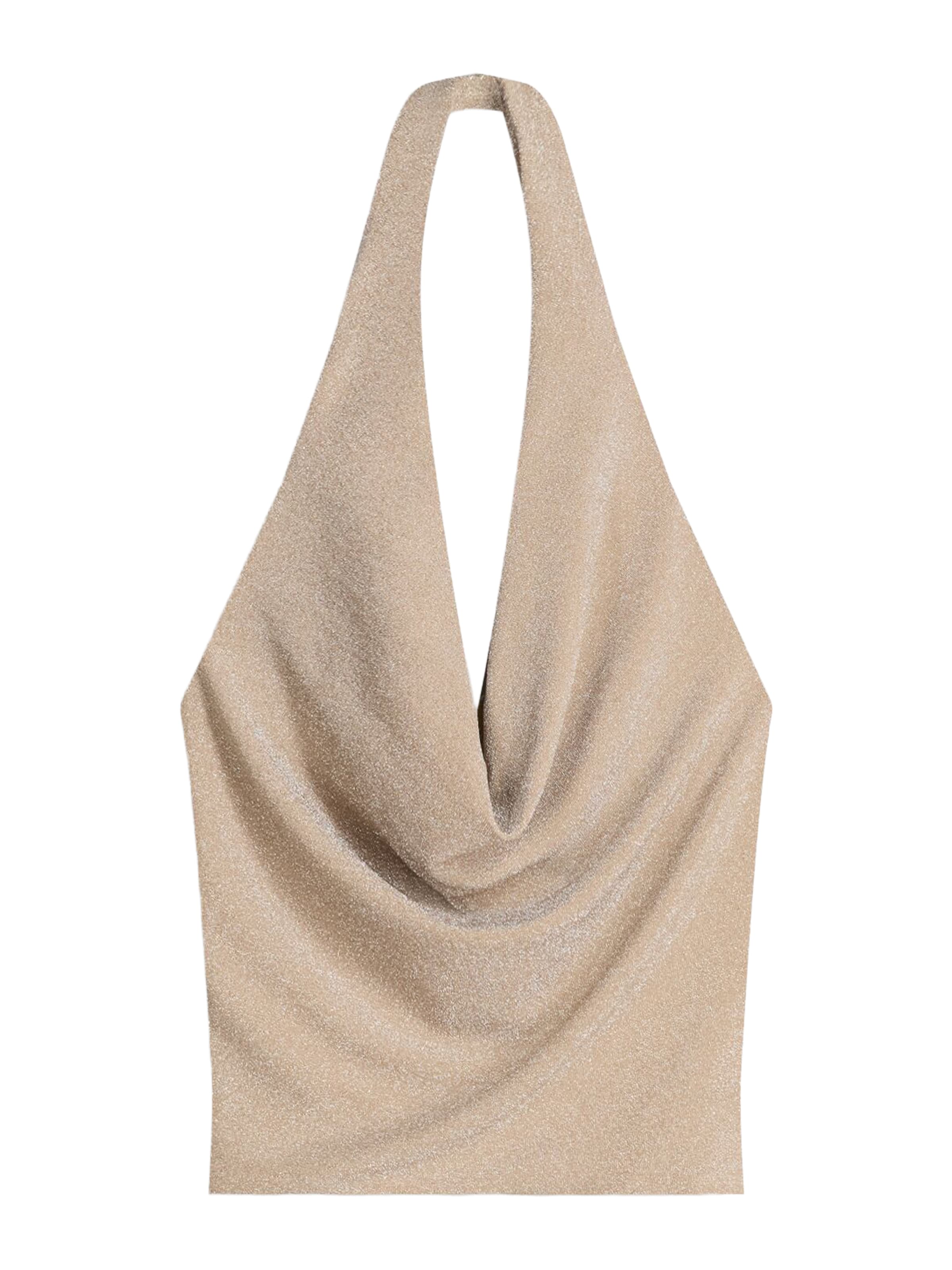 Top di Bershka in beige: frontale
