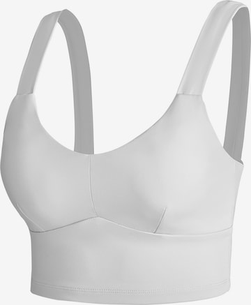 YEAZBustier Sportski grudnjak 'Real Babe' - bijela boja: prednji dio