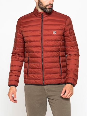 Carrera Jeans Outdoor jacket 'Upright-Collar' in Red