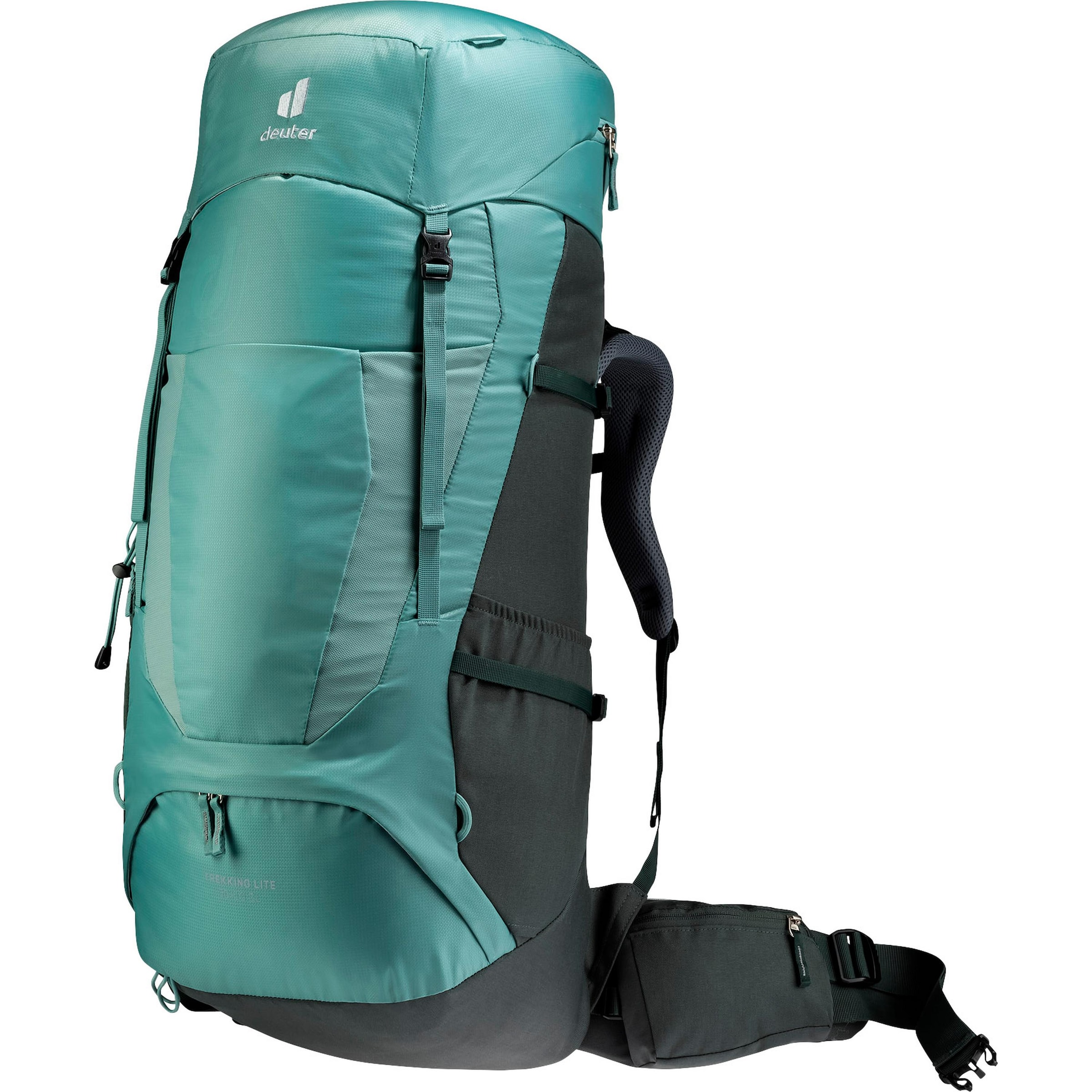 DEUTER Sportrucksack 'Trekking Lite 50+10SL' in Grün: Vorderseite
