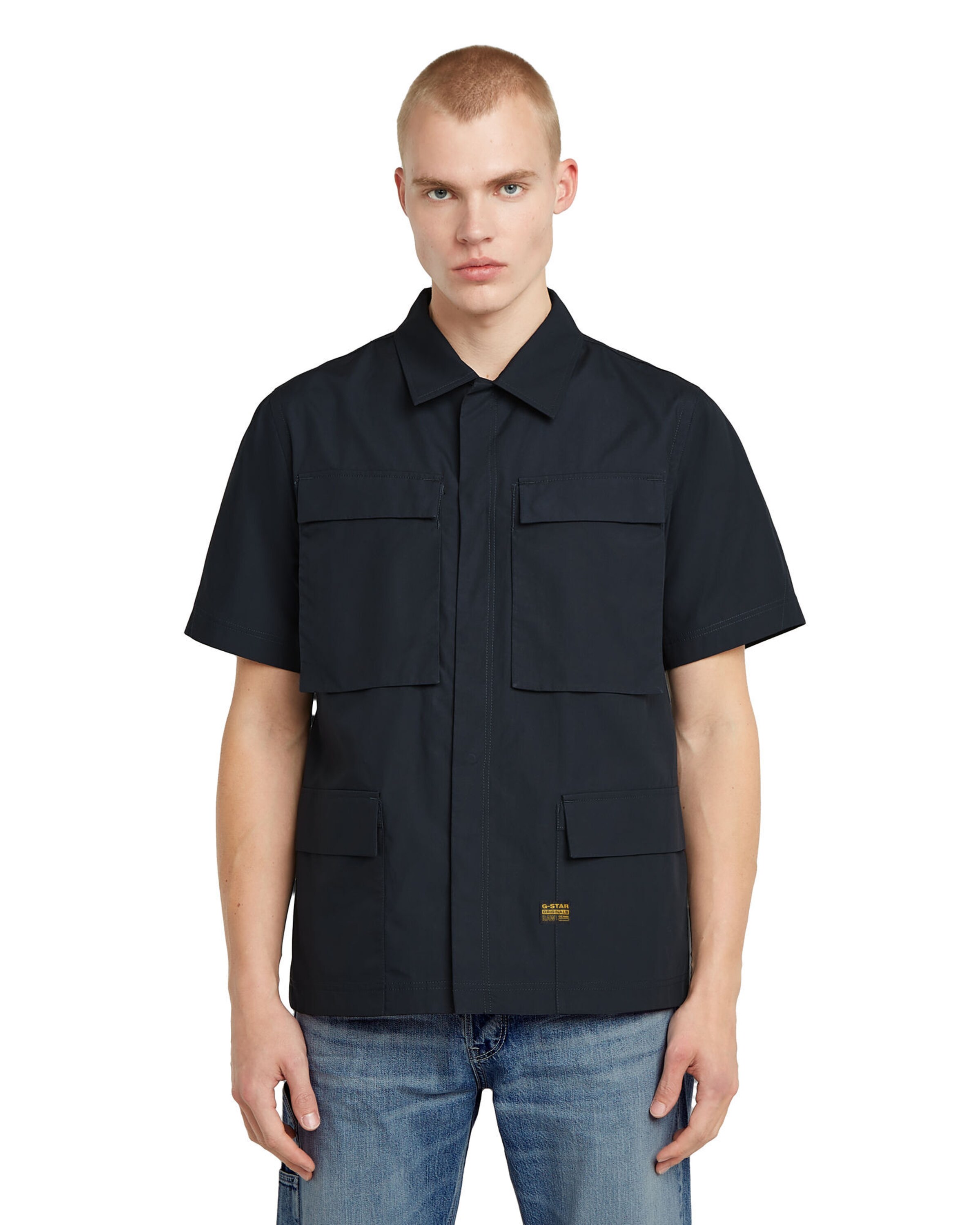 G-STAR Comfort fit Overhemd in Blauw: voorkant